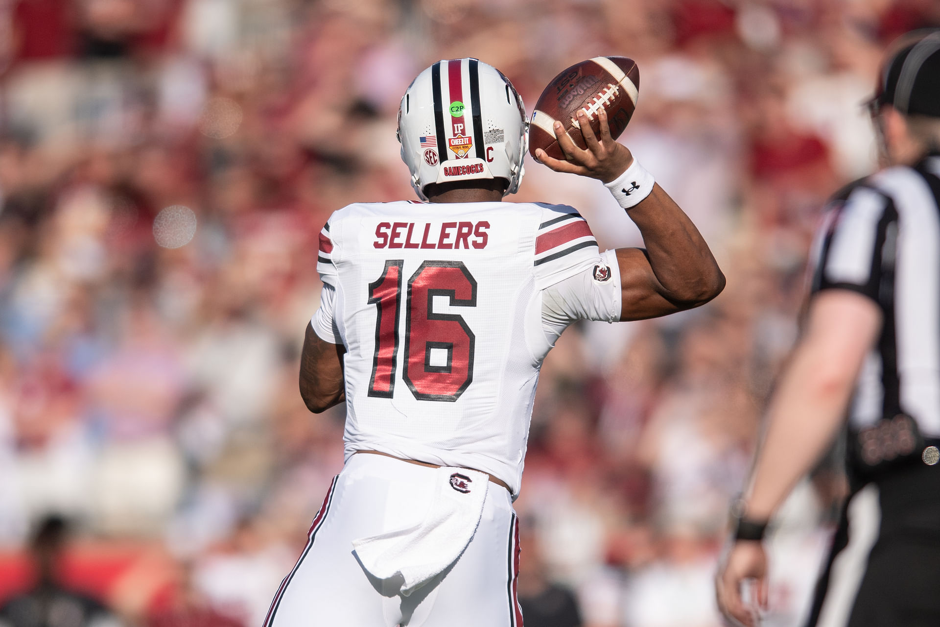 "LaNorris Sellers Heisman": CFB fans mesmerized by South Carolina QB's arm strength at Manning Passing Academy