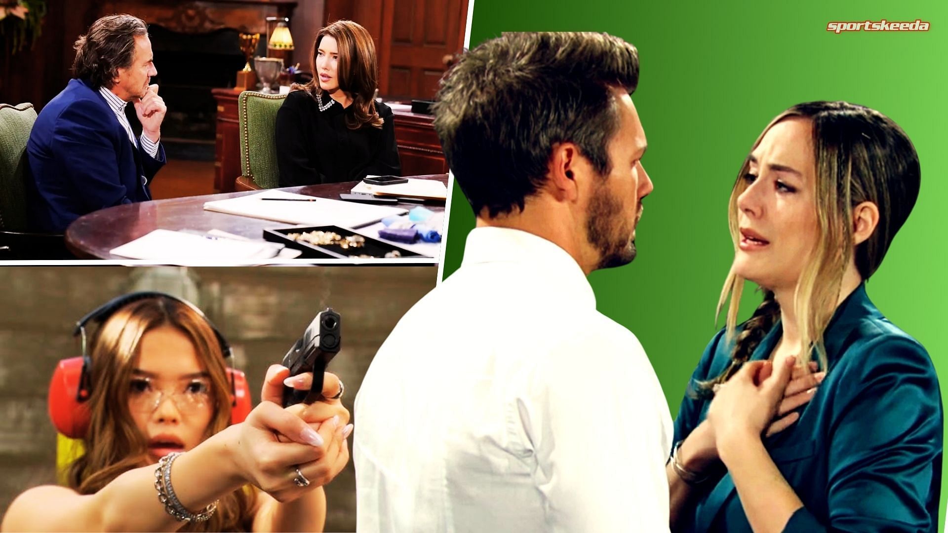 A still from The Bold and The Beautiful (Custom cover edited by Sportskeeda, images via CBS)