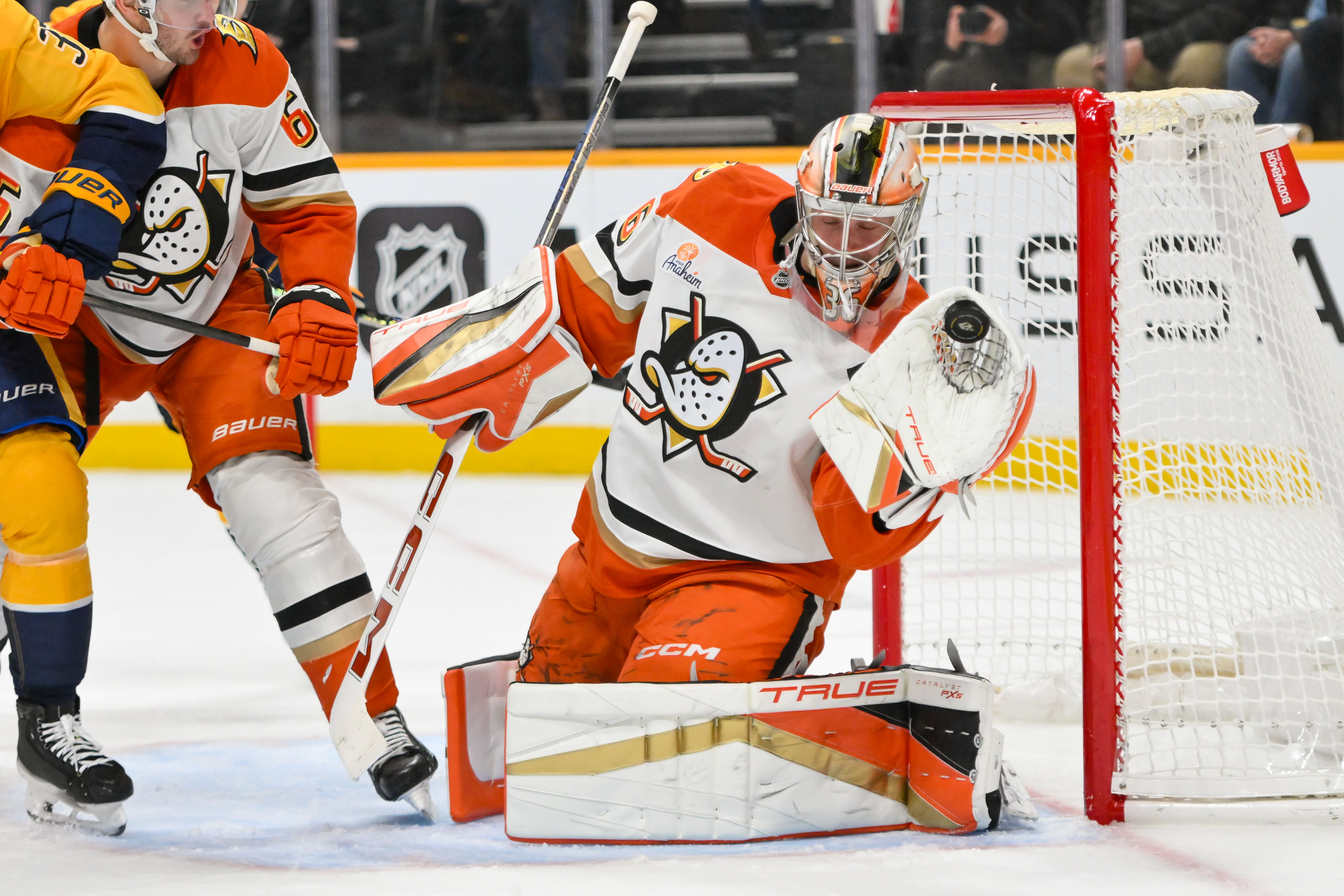 John Gibson could spend another season on the trade block - Source: Imagn