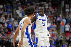 Khaman Maluach reacts to Duke teammate Tyrese Proctor’s edit from latest workouts