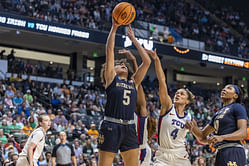 TCU’s Olivia Miles hypes up USC guard Dominique Darius’ snaps in cool outfit