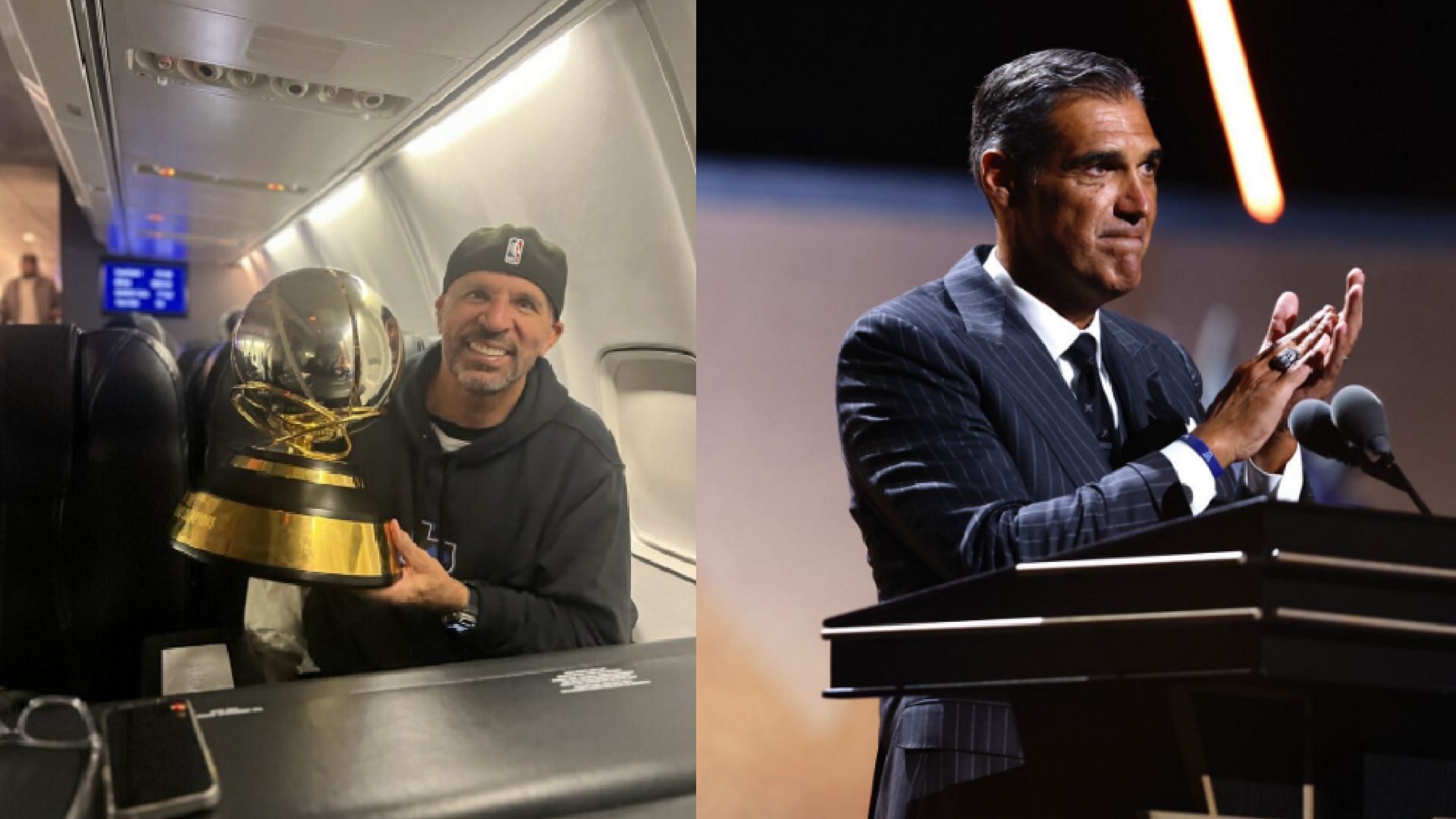 An image of Jason Kidd and Jay Wright side by side