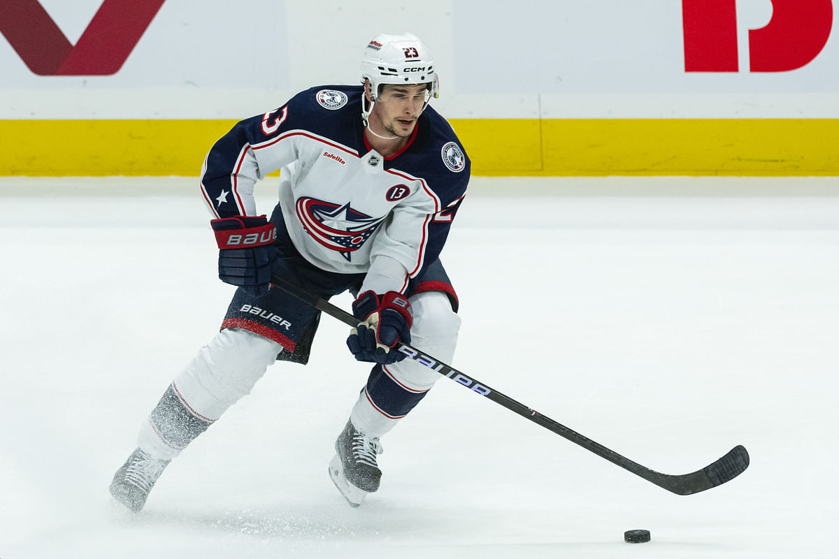 Johnny Gaudreau’s wife Meredith drops three-word message as Blue Jackets' Sean Monahan wins Masterson Trophy