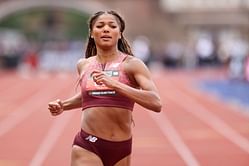 Gabby Thomas relives childhood memories with an adorable picture from her first year of track