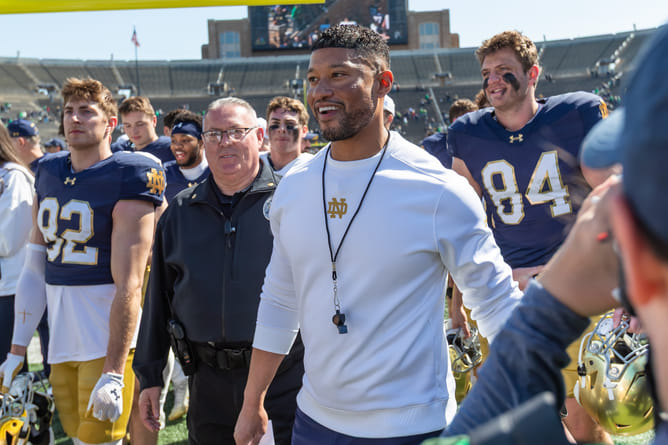 "Young people now have no idea about Old Notre Dame": Marcus Freeman relishes legacy of Fighting Irish heading into 2025 season