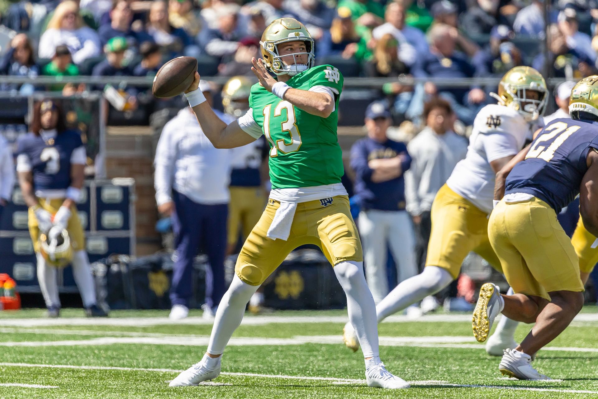 NCAA Football: Notre Dame Blue-Gold Spring Game - Source: Imagn