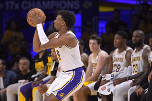 Report of Bronny James’ enhanced role with Lakers next season ignites fan chatter: "11 seed if they try it"