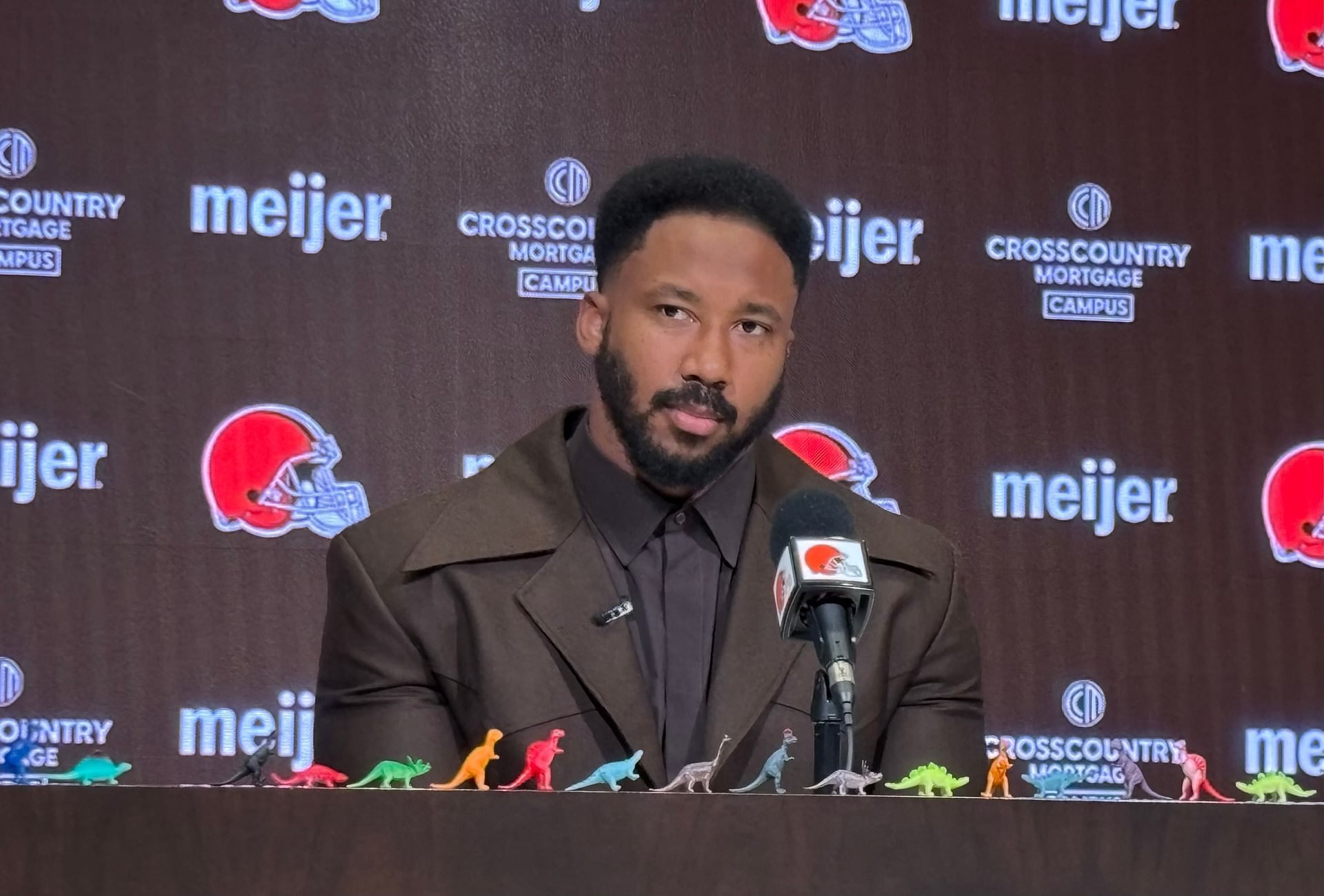 &ldquo;This dude is gonna get killed&rdquo;: NFL fans react as Myles Garrett shows mercy to Dillon Gabriel by refusing to sack open rookie QB&nbsp;at&nbsp;Browns&nbsp;camp (Image credit: Imagn)