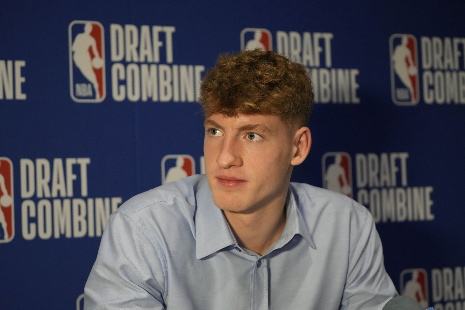 Kasparas Jakucionis could be a top ten pick in Wednesday's NBA Draft first round. (Photo Credits: IMAGN)