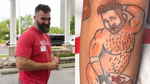 Jason Kelce sends 4-word message as Travis Kelce’s nude “Pin-Up" tattoo makes way on Instagram