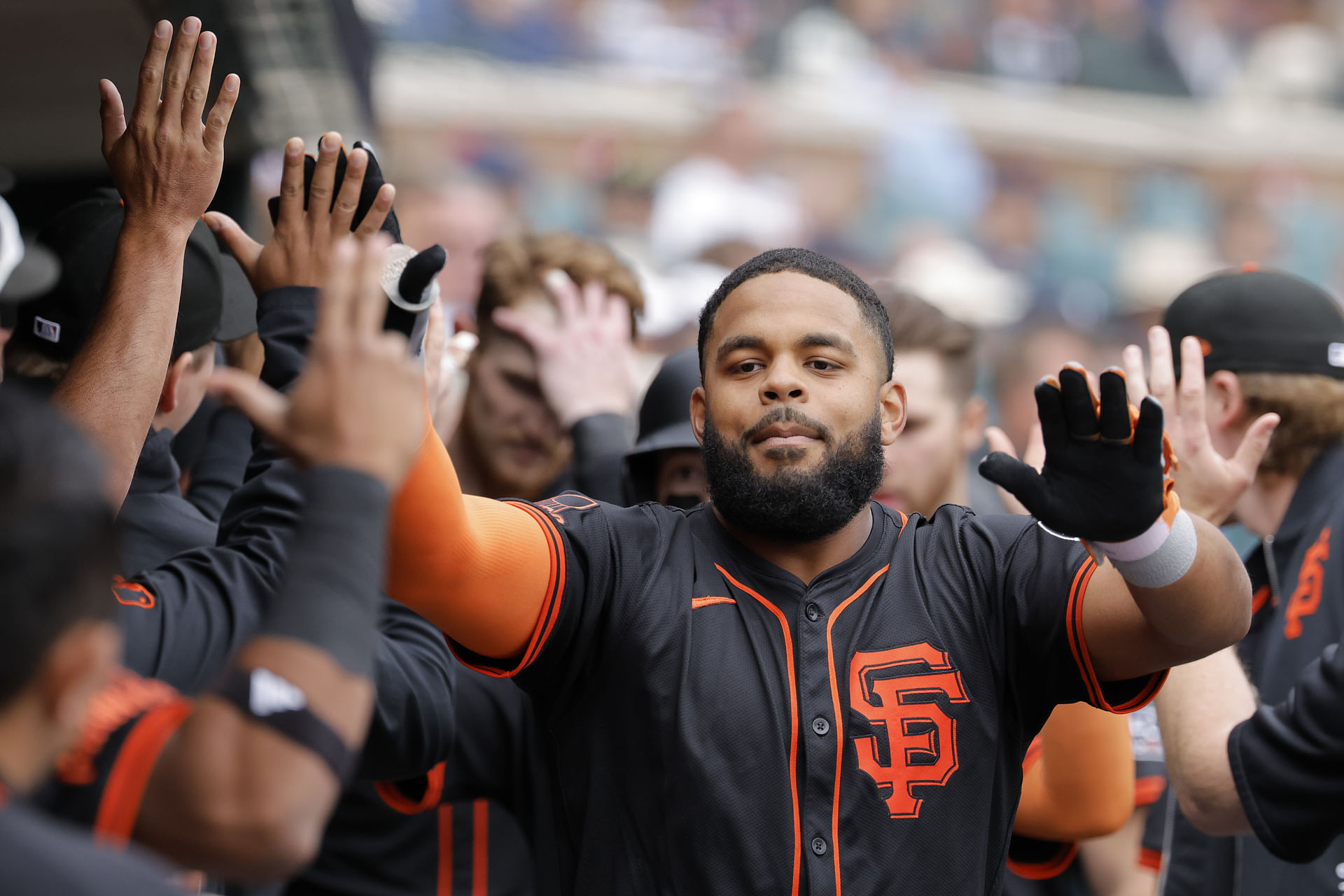 Heliot Ramos might leave the yard tonight - Source: Imagn