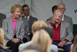 Jack Nicklaus tears up after watching footage of wife Barbara being honored at the Memorial