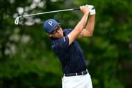 Rickie Fowler tees off at the 2025 Memorial Tournament - Image Source: Imagn