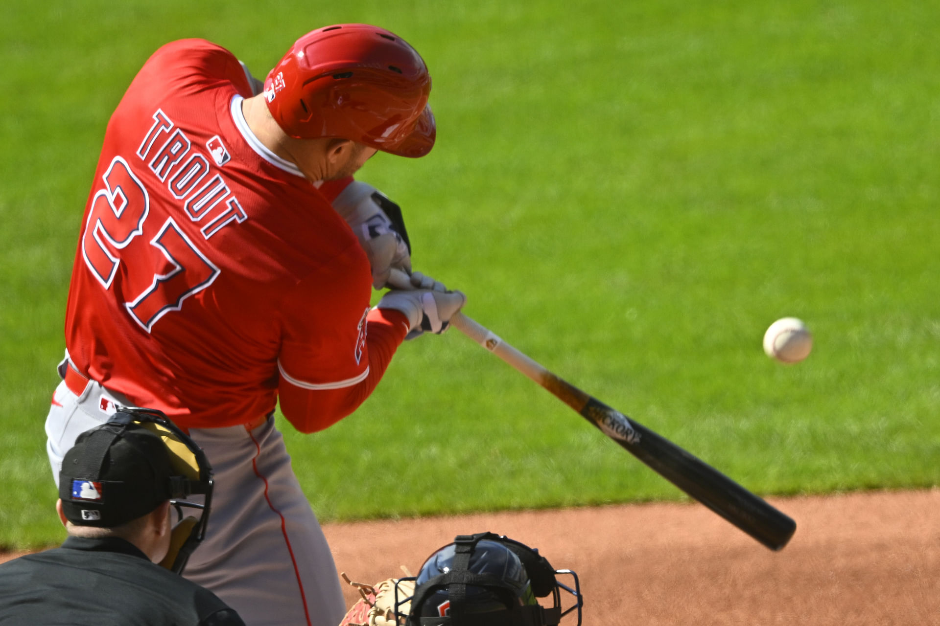 Mike Trout has the power to change the game with one swing - Source: Imagn