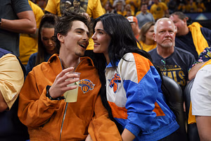 Skip Bayless takes issue with Timothee Chalamet and Kylie Jenner as Knicks NBA Final dream ends: "This is just wrong"