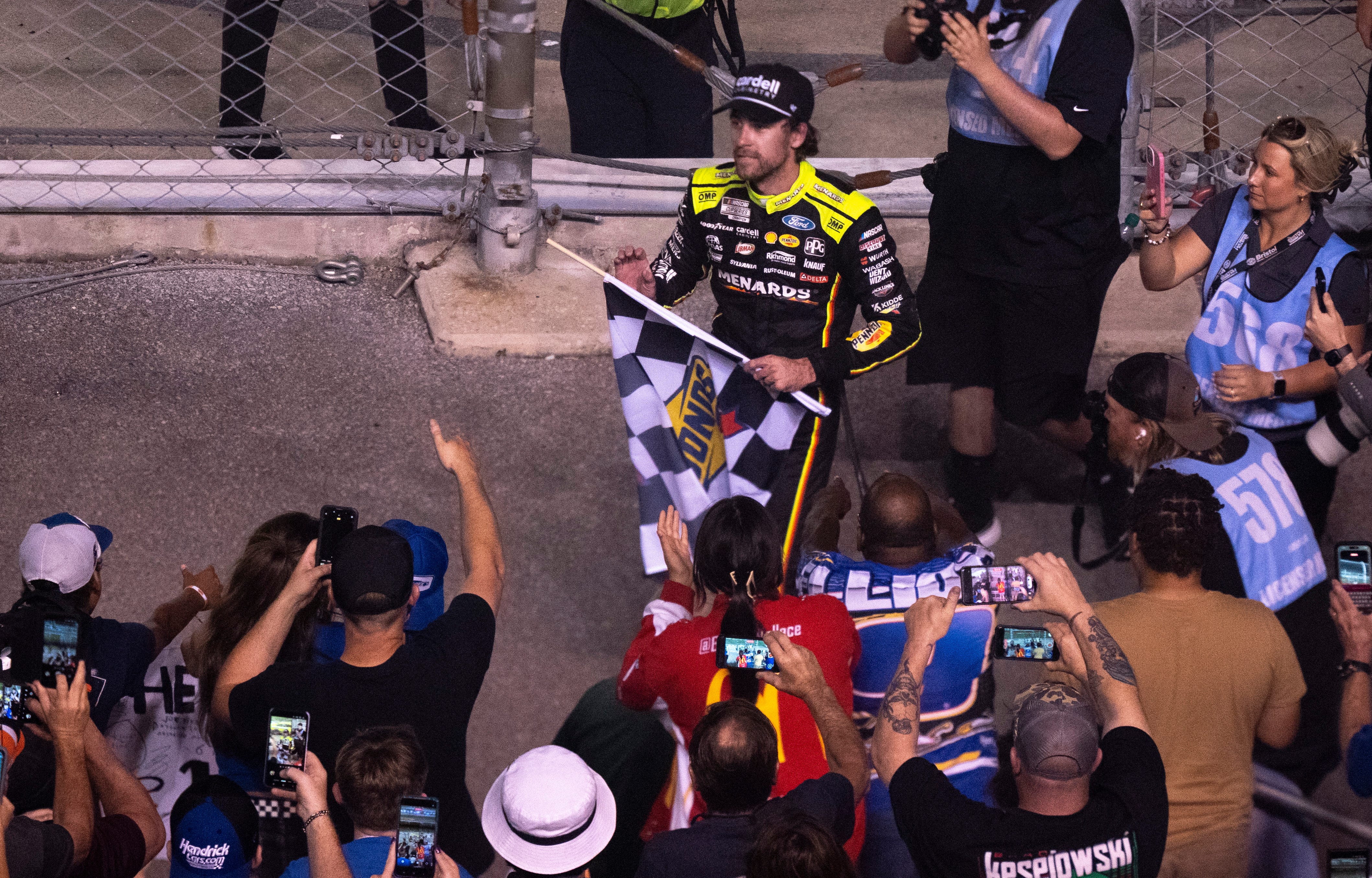 “A full-circle moment”: Ryan Blaney recalls his surprise interview with former boss Brad Keselowski after maiden Cup win with Wood Brothers Racing