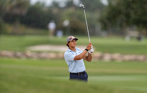 How did Charlie Woods perform in the Florida Amateur Championship 2025, Round 1?