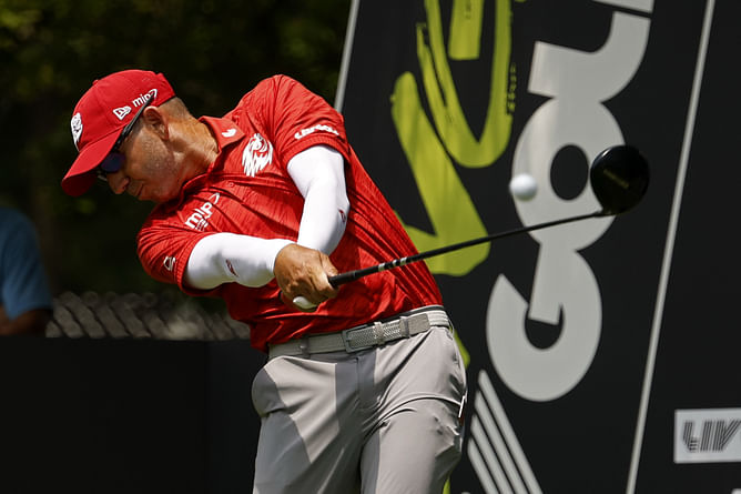 WATCH: Sergio Garcia hits every ball on the green at LIV Golf Virginia