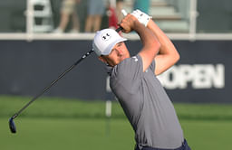 Jordan Spieth has a three-word response to a close lip out at US Open Round 1