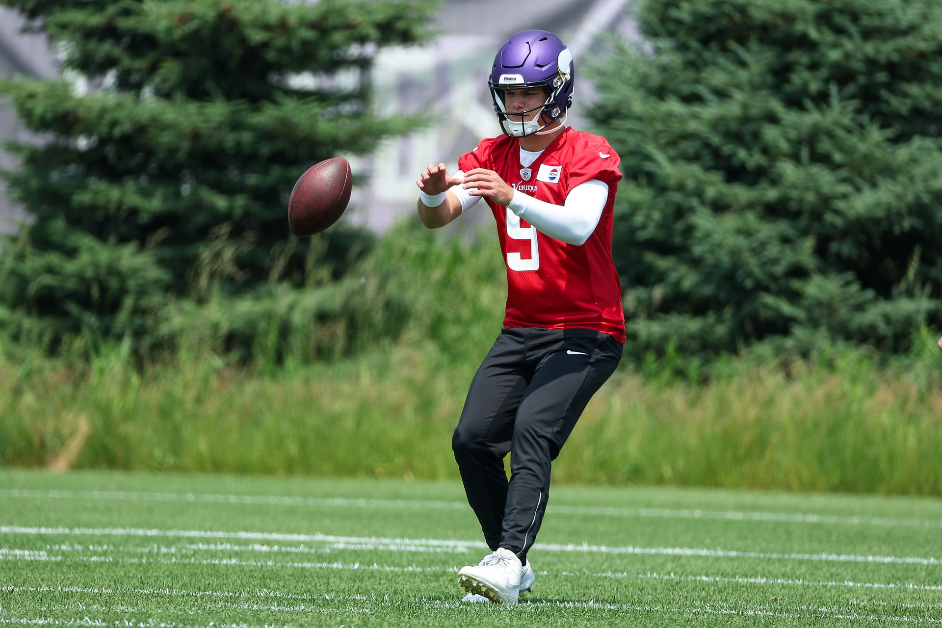 Vikings insider rips Colin Cowherd for J.J. McCarthy criticism on throwing interceptions at minicamp (Image credit: Imagn)