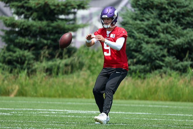 Vikings insider rips Colin Cowherd for J.J. McCarthy criticism on throwing interceptions at minicamp