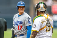 Shohei Ohtani during the Los Angeles Dodgers vs San Diego Padres game- Source: Imagn