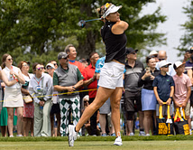 How did Lexi Thompson perform in R4 of the 2025 Meijer LPGA Classic?
