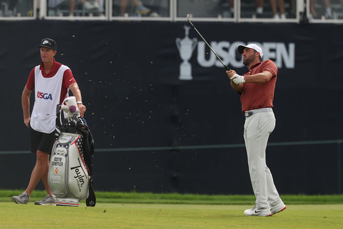 How did Scottie Scheffler perform in the 2025 US Open, Round 3?