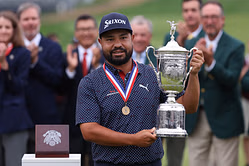 JJ Spaun says the Rory McIlroy 'experience' helped his mindset after play restarted at the 2025 US Open