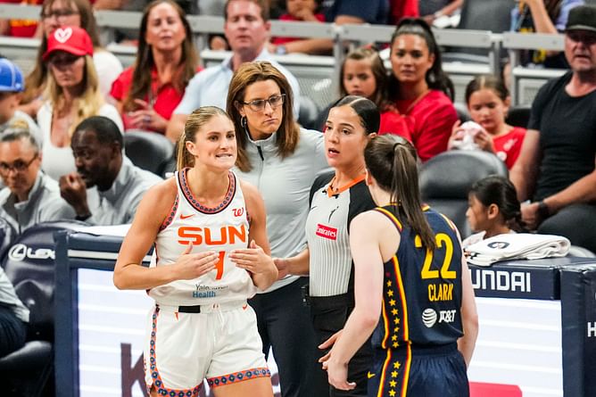Watch: Caitlin Clark slammed by Marina Mabrey in aftermath of Jacy Sheldon’s flagrant foul