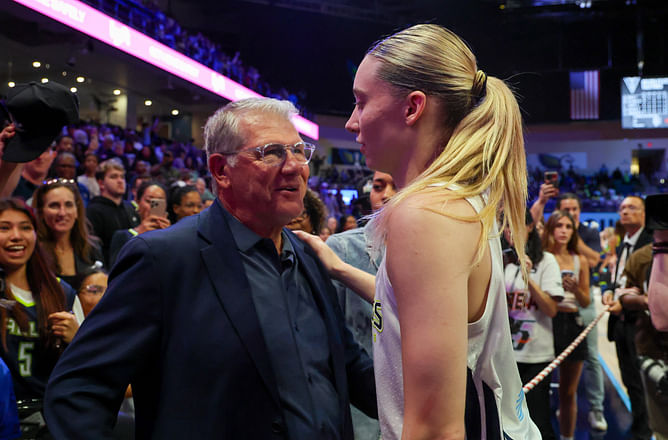"Was there for his kids", "Huskies forever" : Fans react as UConn HC Geno Auriemma reunites with "favorite daughter" Paige Bueckers