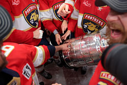 "Did Bennett elbow it?" "Also broke Edmonton again": NHL fans react as Panthers seemingly break Stanley Cup while celebrating win over Oilers