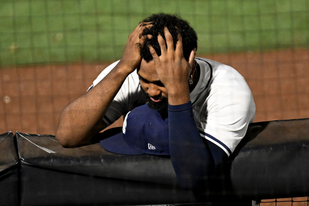 Watch: Scary scene as Rays’ Hunter Bigge gets stretchered off after ...