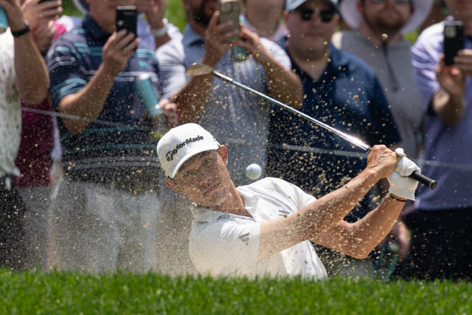 Why did Collin Morikawa switch caddie ahead of the Rocket Classic?
