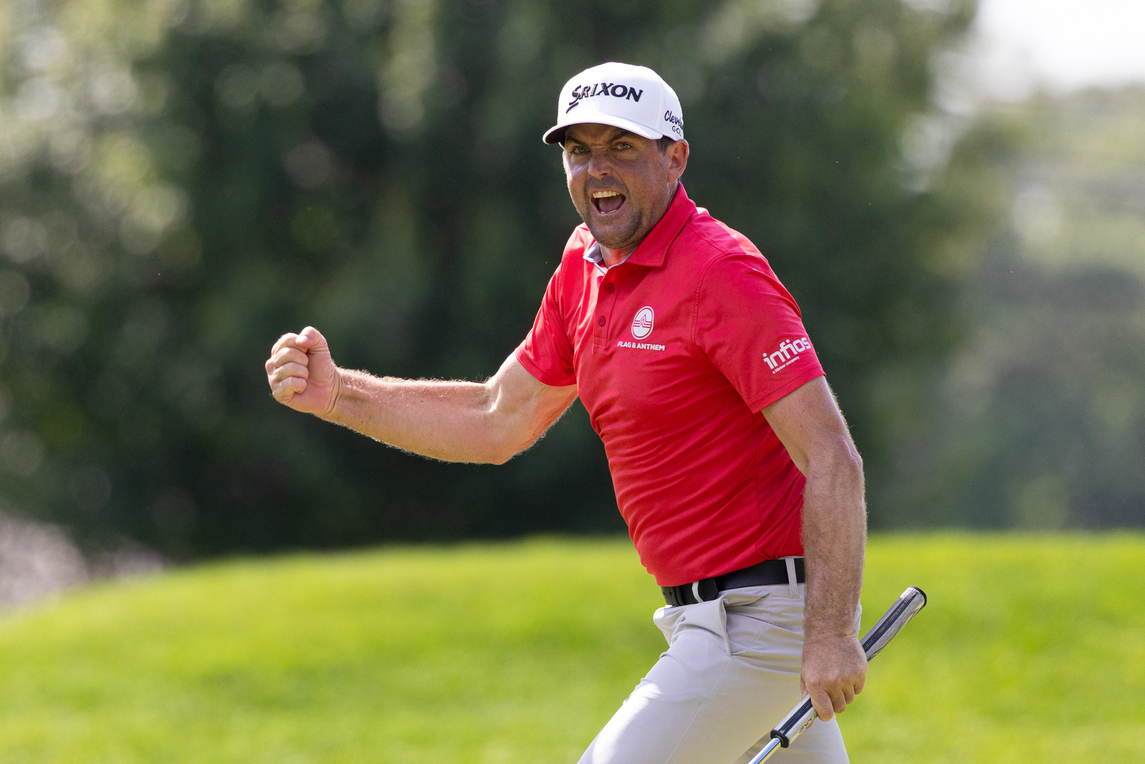 Keegan Bradley at the 2025 Travelers Championship (Source: Imagn)