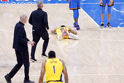What happened to Tyrese Haliburton? Pacers' title hopes shaken as star player exits mid-game in Game 7