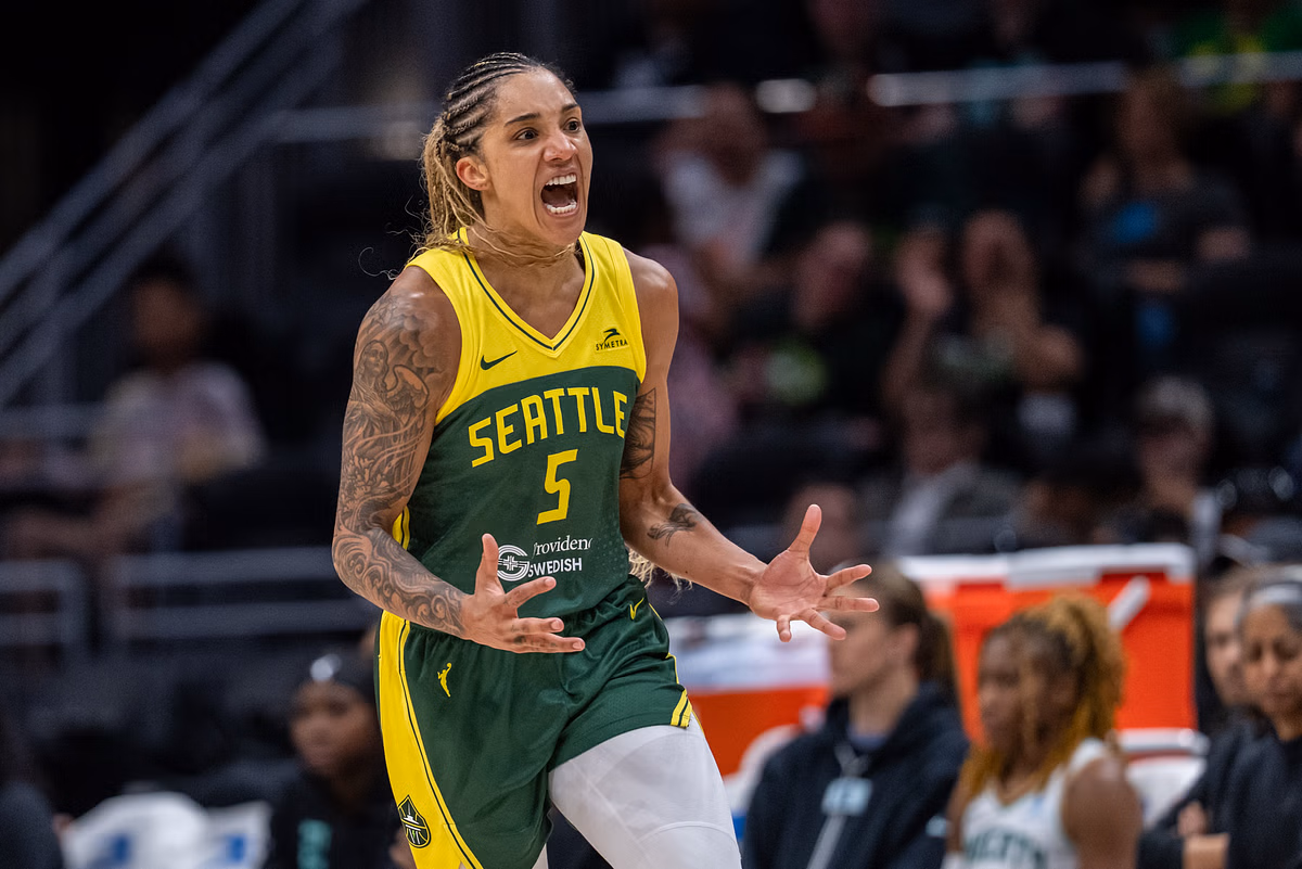 Seattle Storm star Gabby Williams explains how she gets her endurance from tattoos: "Pain tolerance is definitely a little different"