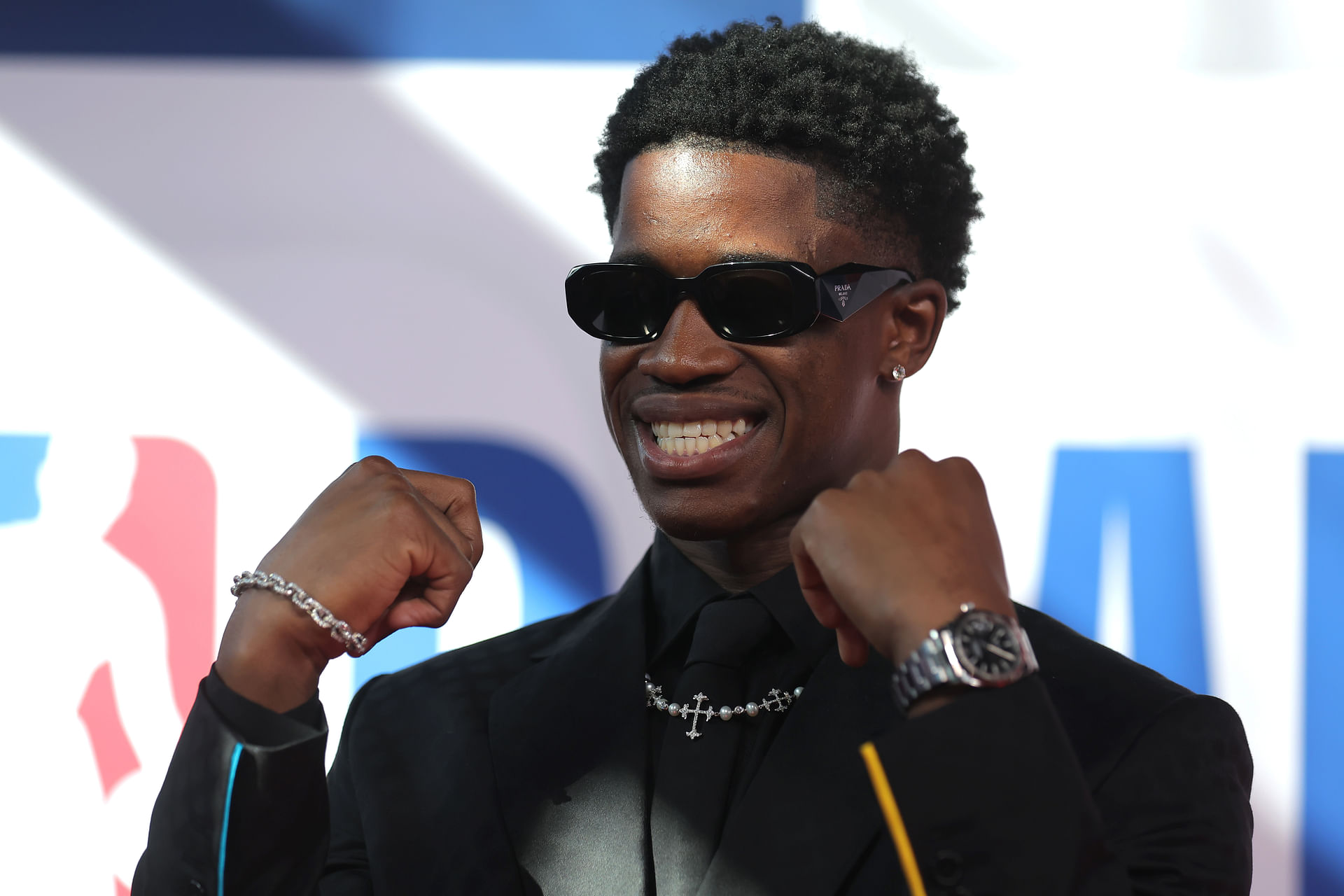 VJ Edgecombe showed off his NBA Draft outfit (Image Source: IMAGN)