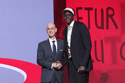 Miami's Shelton Henderson reacts to Khaman Maluach's wholesome post after being drafted by the Phoenix Suns