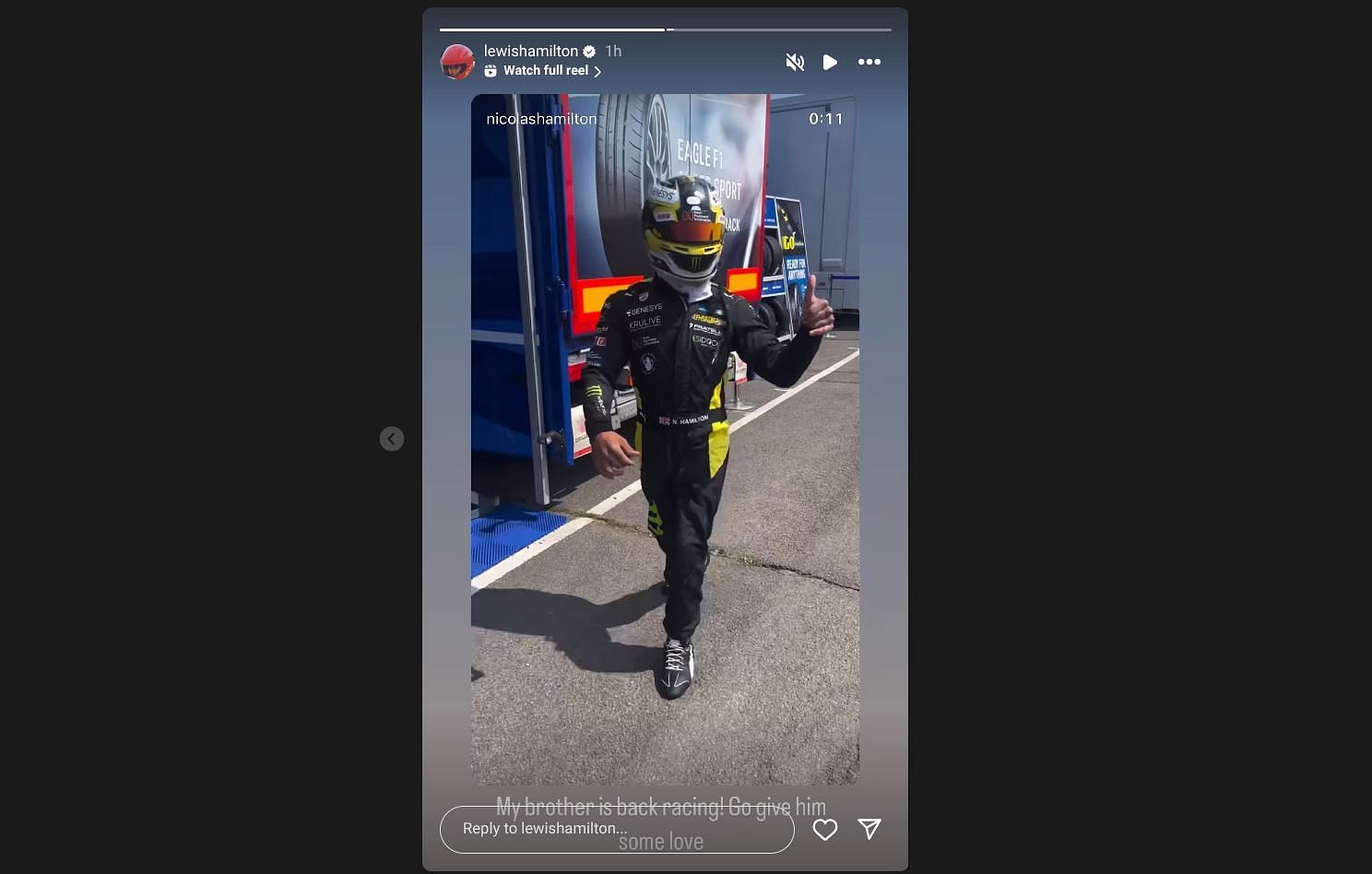 Photo credits: Instagram/@Lewishamilton