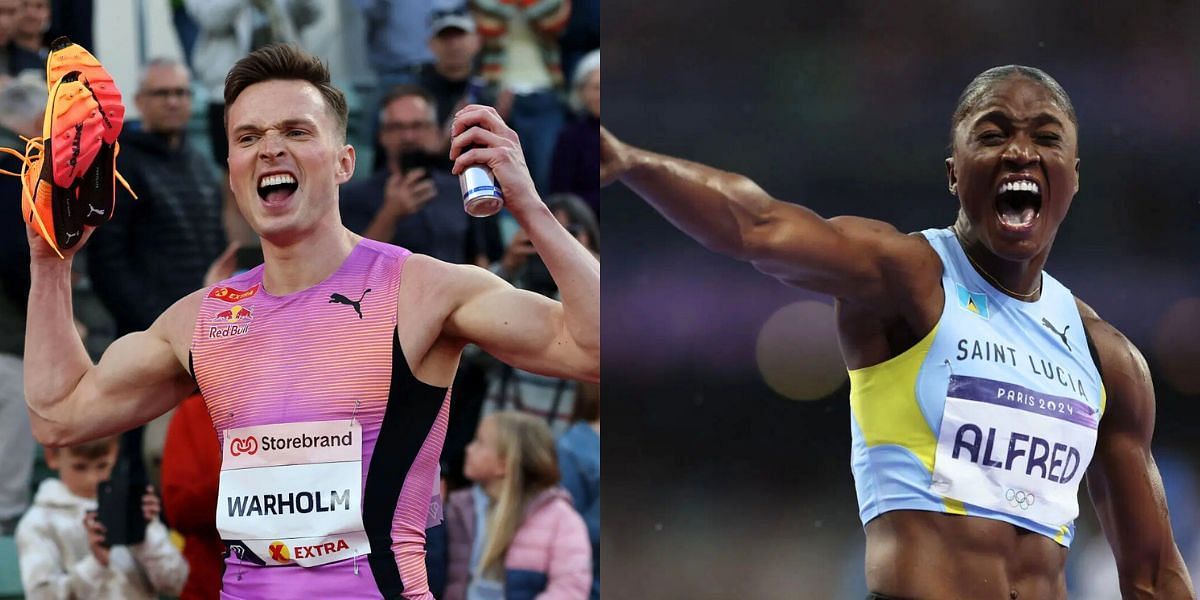 Karsten Warholm and Julien Alfred were two of the top performers at Oslo Diamond League 2025. PHOTO: Both from Getty Images