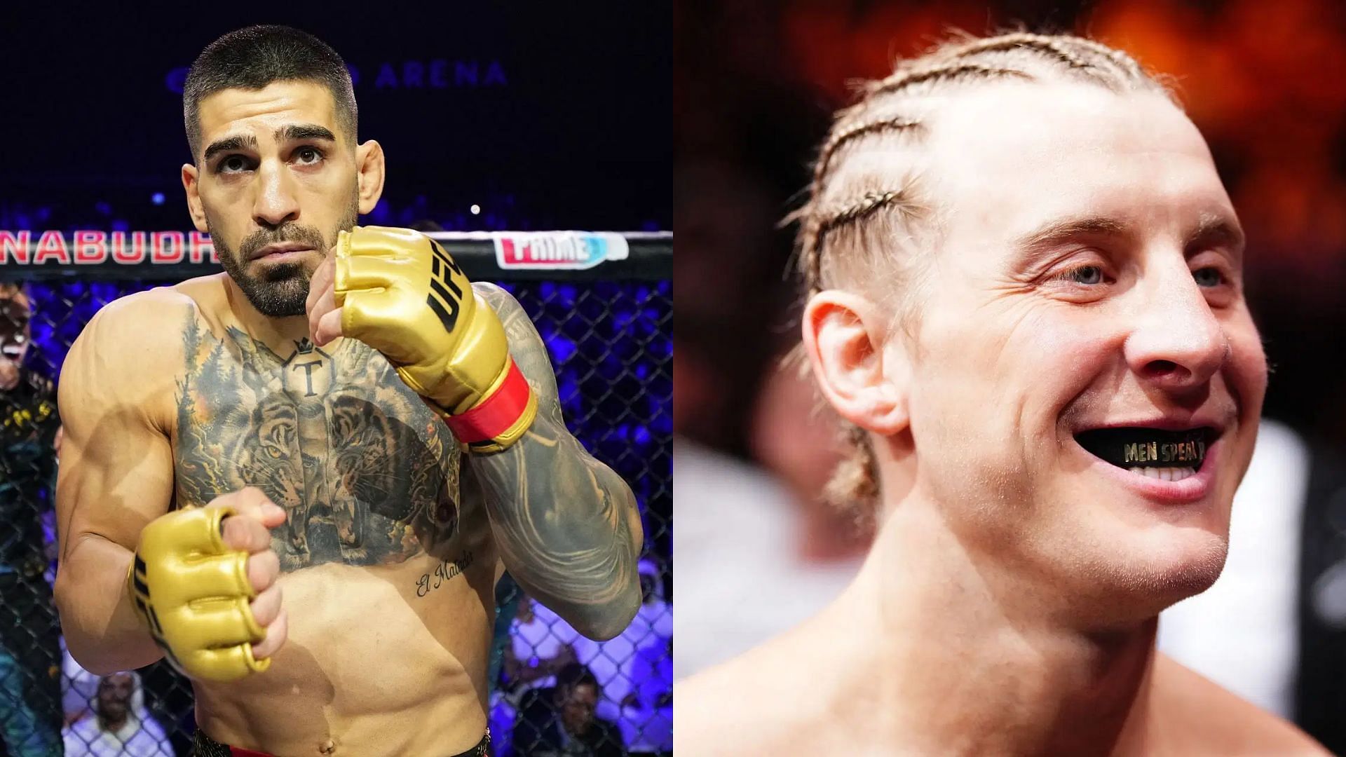 Ilia Topuria (left) reignites feud with Paddy Pimblett (right). [Images courtesy: Getty Images]