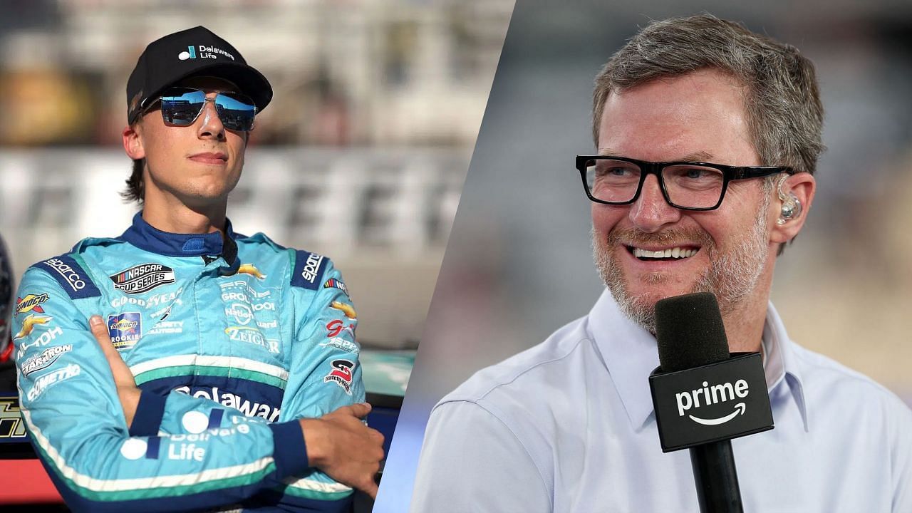 Carson Hocevar and Dale Earnhardt Jr.