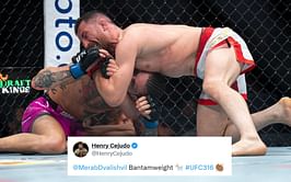 "He is the GOAT" - MMA pros react as Merab Dvalishvili dominates Sean O'Malley en route to submission win at UFC 316