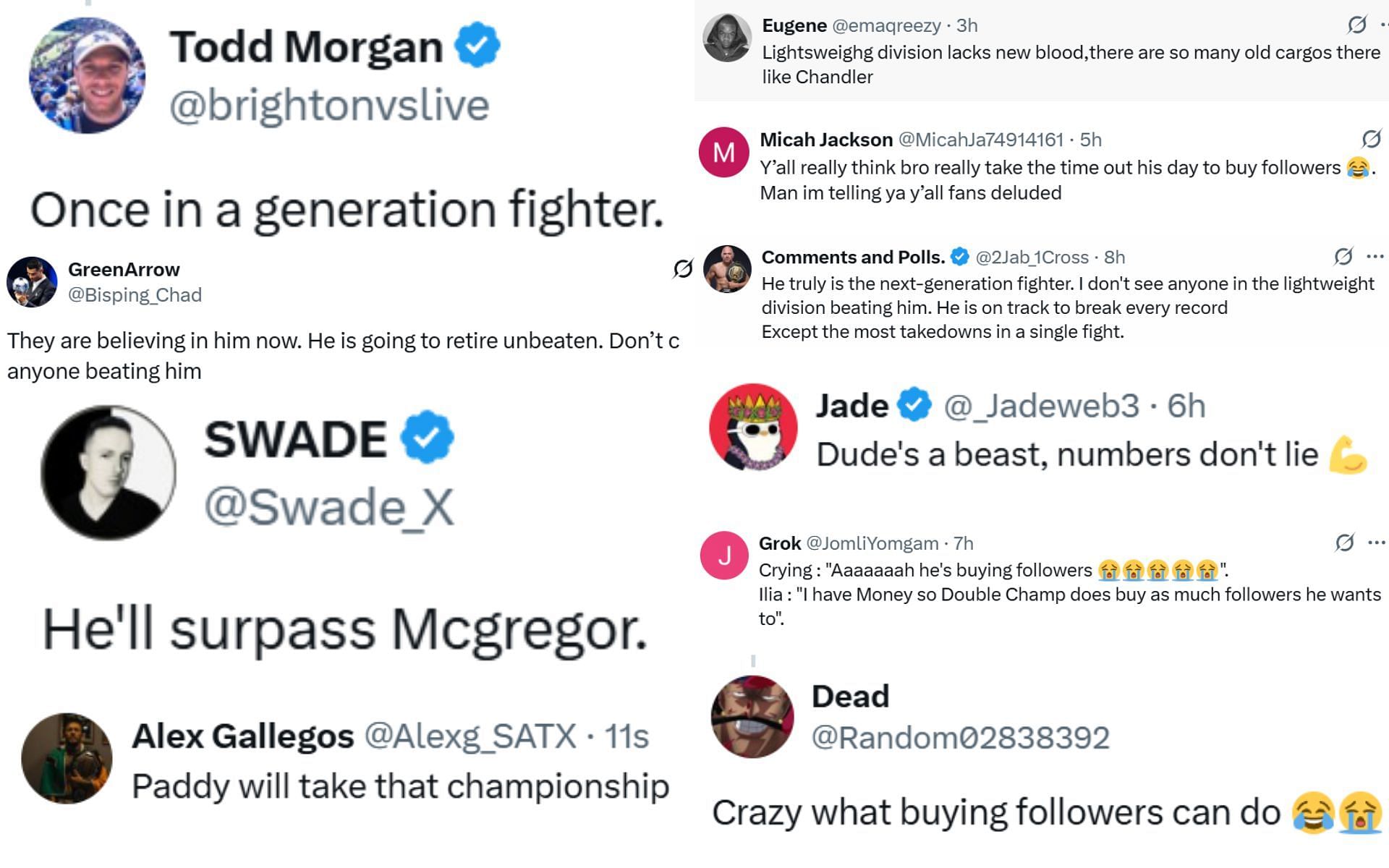 Fan reactions. [Screenshots courtesy: @ChampRDS on X]