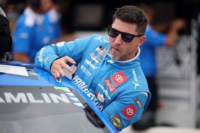 Denny Hamlin responds to how shocked he was about his JGR teammate Chase Briscoe’s NASCAR victory