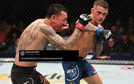 "I'm putting $1000" - Fans react to footage of Dustin Poirier sharpening his grappling skills ahead of Max Holloway clash
