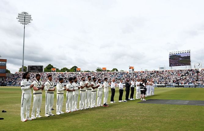 Why are Team India and England players wearing black armbands on Day 3 of ENG vs IND 1st Test?