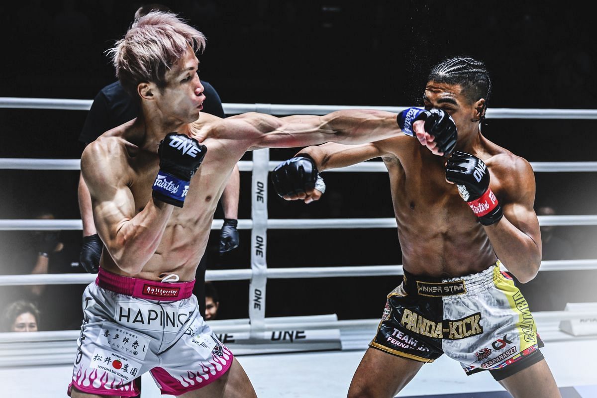 Taiki Naito shockingly dropped Johan Estupinan at ONE Fight Night 32. [Photo via: ONE Championship]