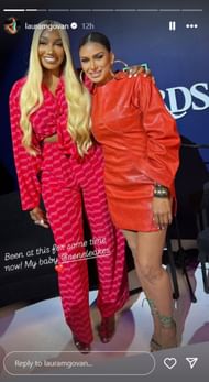 Laura Govan with Snoe leaks (Image via Instagram @Lauramgovan)